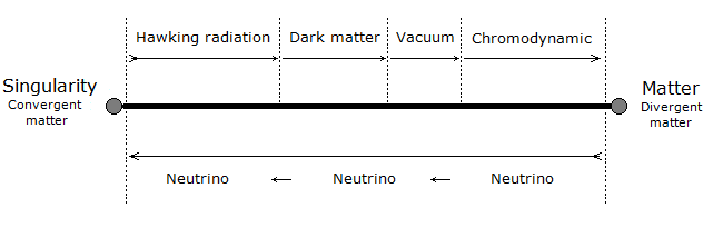 Path of the Flow Particle & Path Neutrino
